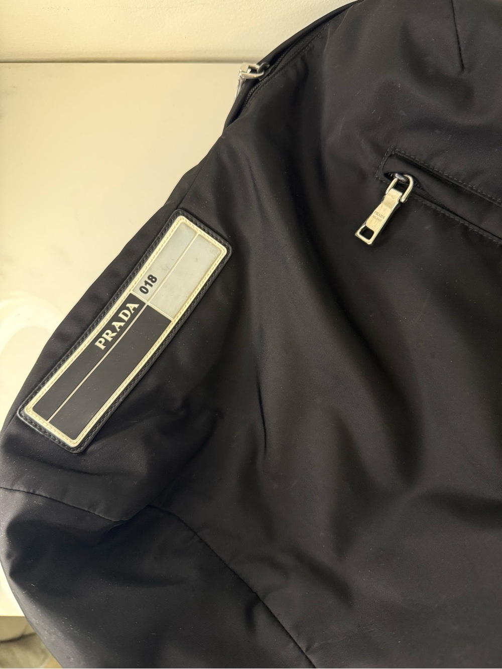 Prada 018 Black Nylon Parachute Backpack Silver Hardware - Picture 8 of 11